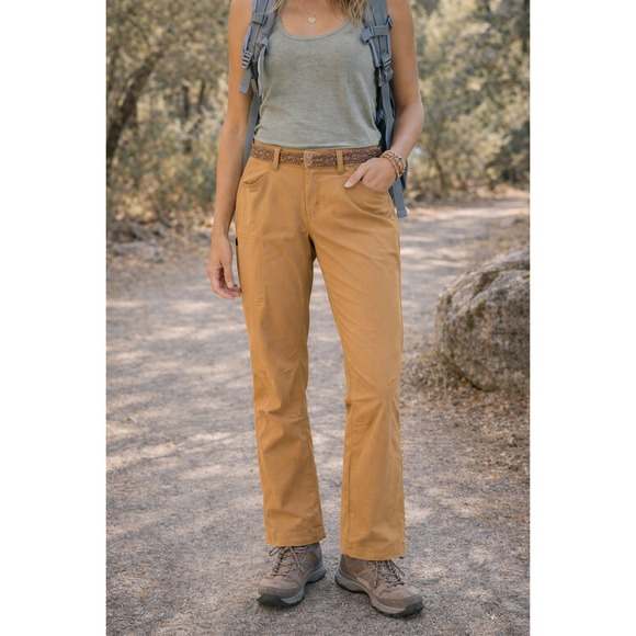 Prana Pants - Prana Halle II Hiking Pants Womens 10 Tan Straight Fit Outdoor Trail Utility